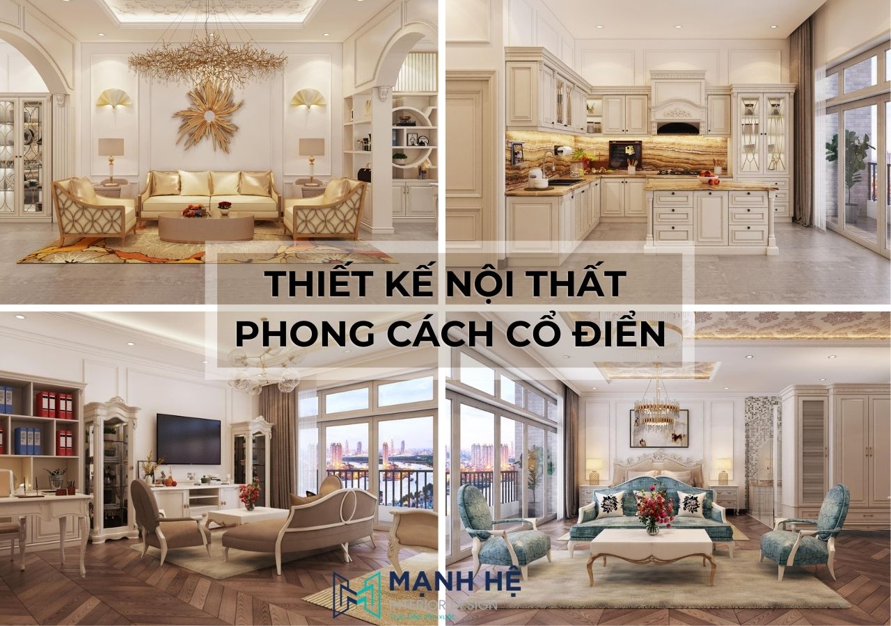 thiết kế nội thất phong cách tân cổ điển